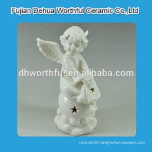 Ceramic home decoration in angel shape